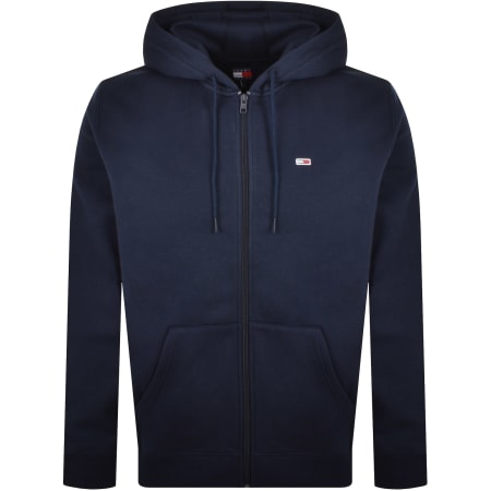 Tommy Jeans Linear Flag Logo Hoodie Navy Mainline Menswear